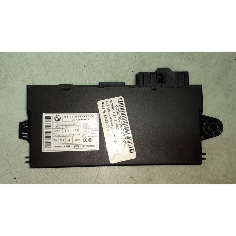 Recambio de modulo electronico para bmw serie 1 berlina (e81/e87) 118d referencia OEM IAM 61359147195 6135914719501 2072810027