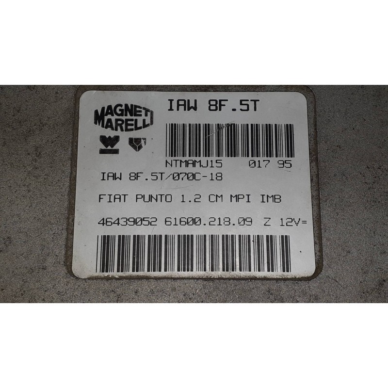 Recambio de centralita motor uce para fiat punto berl. (176) 75 el referencia OEM IAM 46439052 6160021809 MAGNETI MARELLI