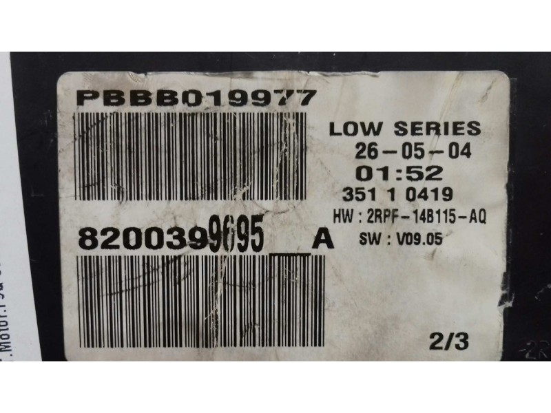 Recambio de cuadro instrumentos para renault megane ii classic berlina confort authentique referencia OEM IAM 8200399695  