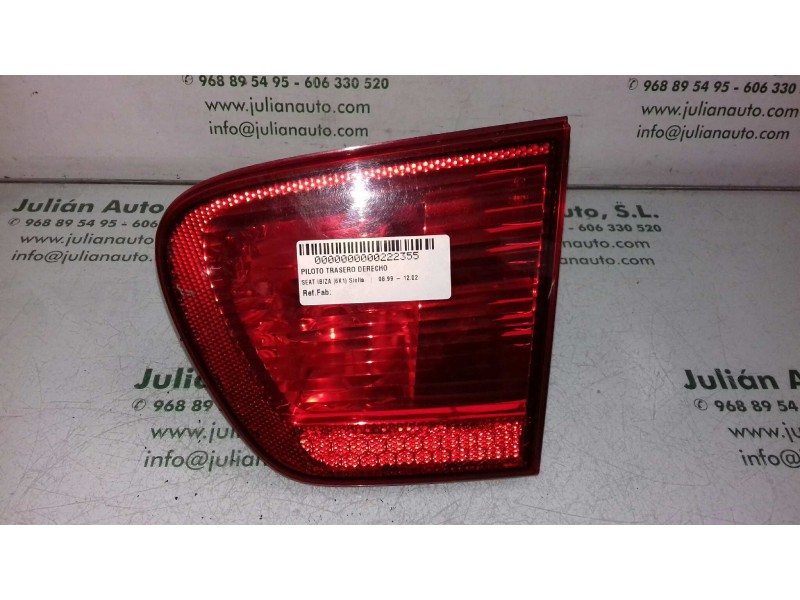 Recambio de piloto trasero derecho interior para seat ibiza (6k1) stella referencia OEM IAM   INT - PORTON
