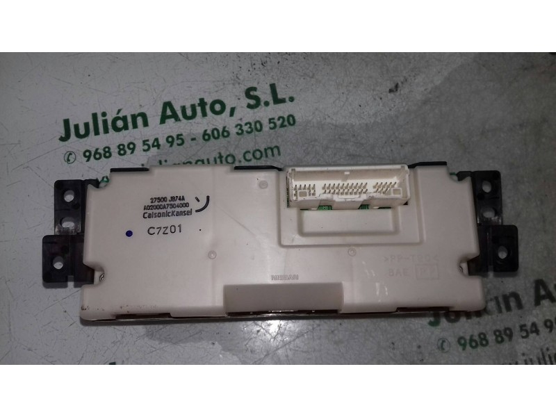 Recambio de mando climatizador para nissan x-trail (t31) le referencia OEM IAM 27500J874A  