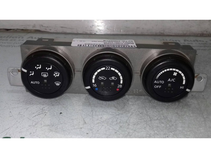 Recambio de mando climatizador para nissan x-trail (t30) titanium pack referencia OEM IAM 27500ES71B A0200049B03001 