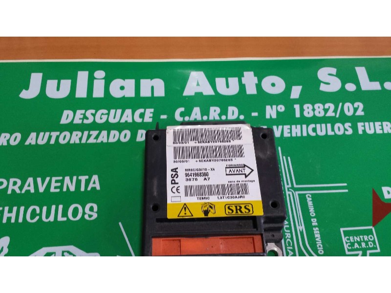 Recambio de centralita airbag para citroen c5 berlina 2.0 hdi x referencia OEM IAM 9641968380  TEMIC