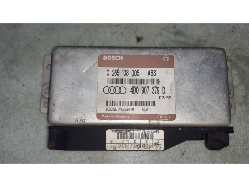 Recambio de centralita abs para audi a4 berlina (b5) 1.9 tdi referencia OEM IAM 4D0907379D 0265108005ABS BOSCH