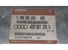 Recambio de centralita abs para audi a4 berlina (b5) 1.9 tdi referencia OEM IAM 4D0907379D 0265108005ABS BOSCH 2