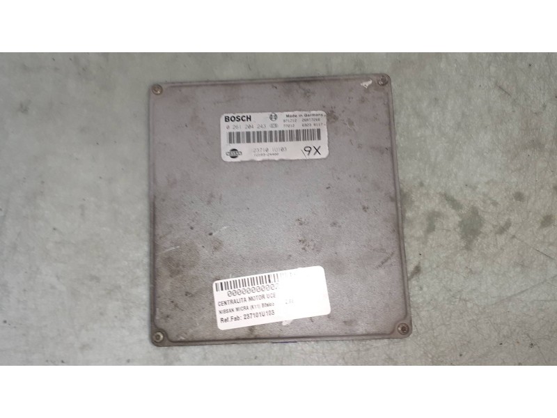 Recambio de centralita motor uce para nissan micra (k11) básico referencia OEM IAM 237101U103 0261204243 BOSCH