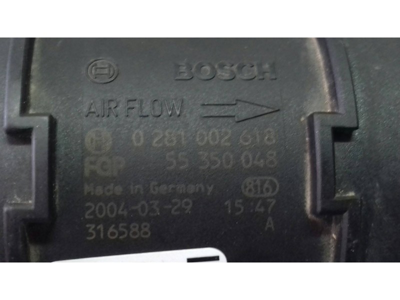 Recambio de caudalimetro para renault clio iv business referencia OEM IAM 0281002618 55350048 BOSCH