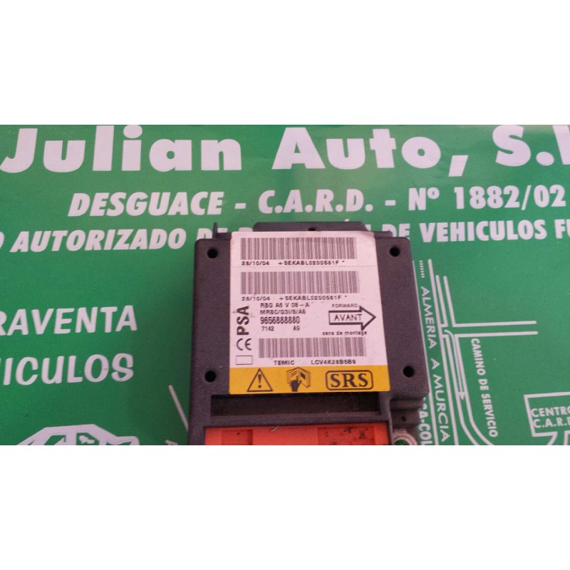 Recambio de centralita airbag para citroen c2 furio referencia OEM IAM 9656888880  