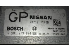 Recambio de centralita motor uce para nissan x-trail (t31) le referencia OEM IAM 23710JG78B 0281013874 BOSCH 2