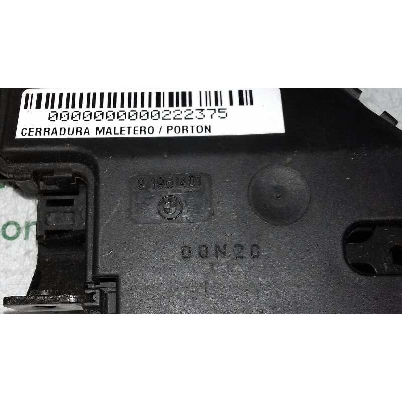 Recambio de cerradura maletero / porton para bmw serie 3 berlina (e46) 320d referencia OEM IAM 8196401  4 PINES