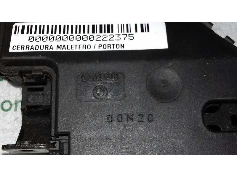 Recambio de cerradura maletero / porton para bmw serie 3 berlina (e46) 320d referencia OEM IAM 8196401  4 PINES