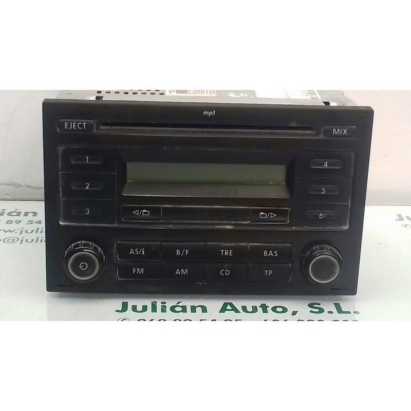 Recambio de sistema audio / radio cd para volkswagen polo (9n3) edition referencia OEM IAM 6Q0035152F RCD200 MP3