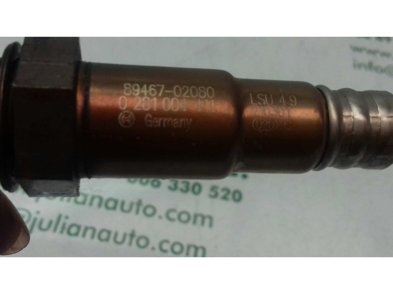 Recambio de sonda lambda para toyota auris active referencia OEM IAM 8946702080 0281004411 BOSCH