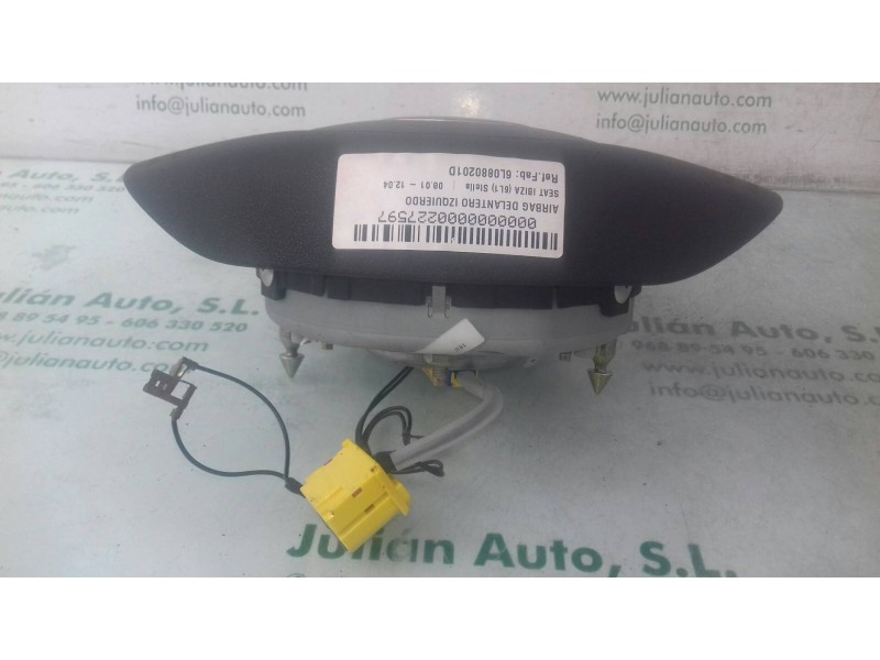 Recambio de airbag delantero izquierdo para seat ibiza (6l1) stella referencia OEM IAM 6L0880201D  