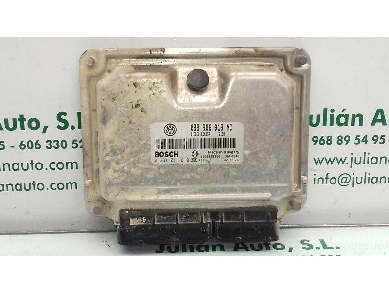 Recambio de centralita motor uce para volkswagen polo (9n3) edition referencia OEM IAM 038906019NC 0281011819 KIT - BOSCH