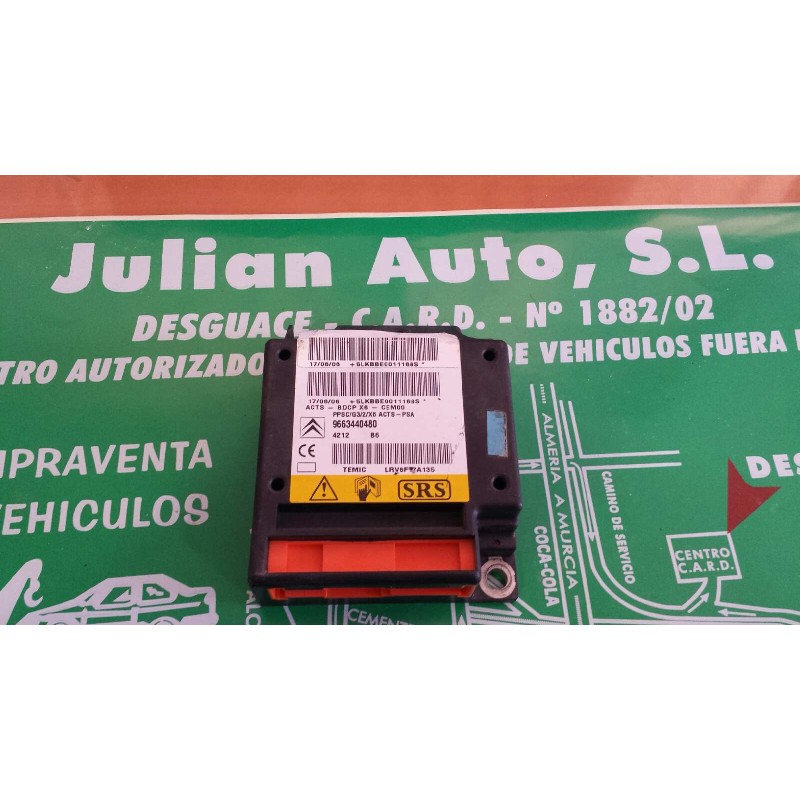 Recambio de centralita airbag para citroen c6 exclusive referencia OEM IAM 9663440480  