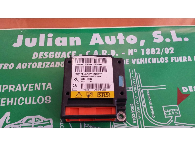 Recambio de centralita airbag para citroen c6 exclusive referencia OEM IAM 9663440480  