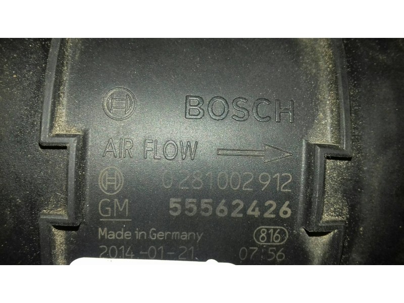 Recambio de caudalimetro para nissan x-trail (t31) le referencia OEM IAM 55562426 0281002912 3+2 PINES