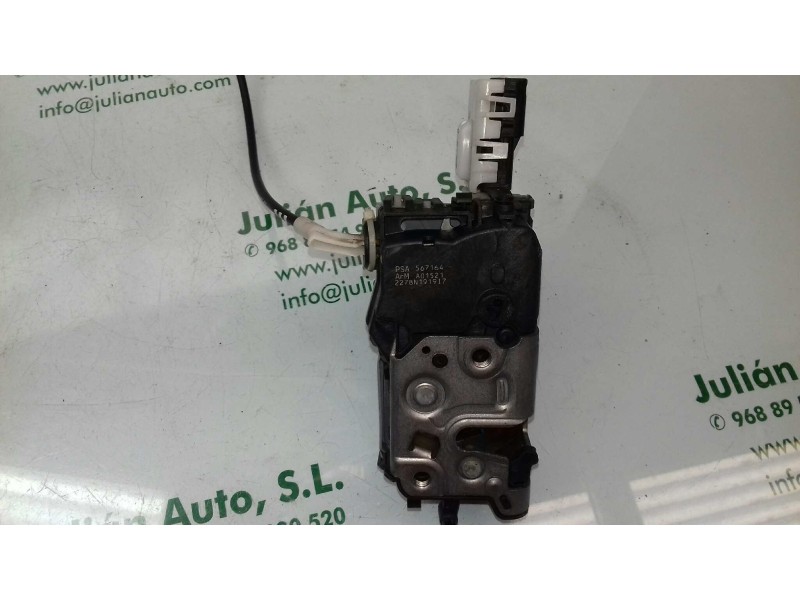 Recambio de cerradura puerta trasera derecha para peugeot 308 sport referencia OEM IAM 567164 A01521 6 PINES