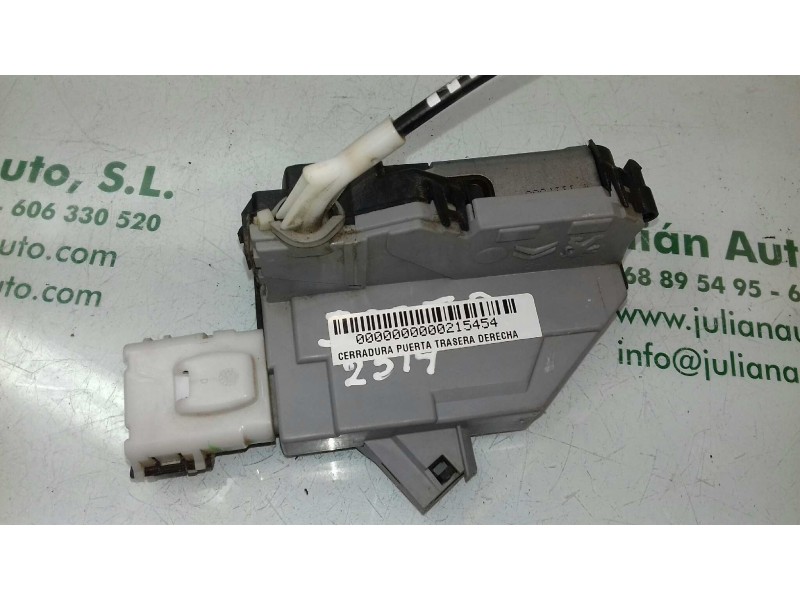 Recambio de cerradura puerta trasera derecha para peugeot 308 sport referencia OEM IAM 567164 A01521 6 PINES