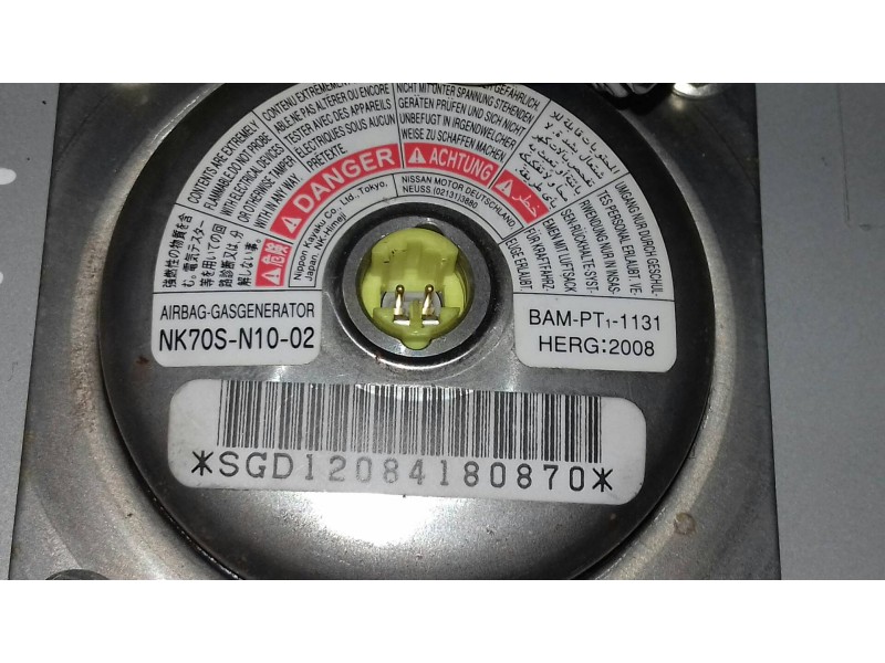 Recambio de airbag delantero izquierdo para nissan x-trail (t31) le referencia OEM IAM NK70SN1002  