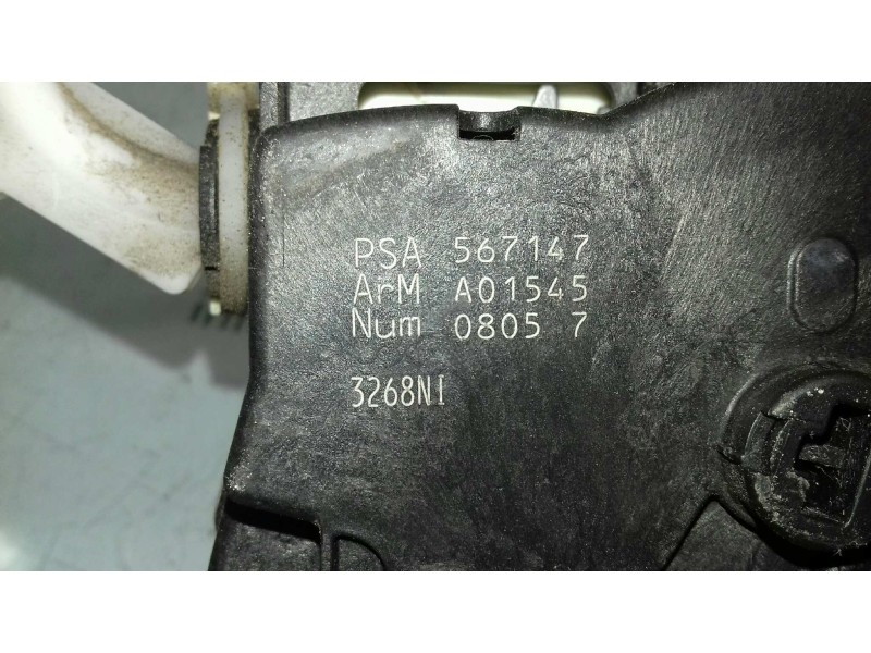 Recambio de cerradura puerta delantera derecha para peugeot 308 sport referencia OEM IAM 567147 A01545 6 PINES