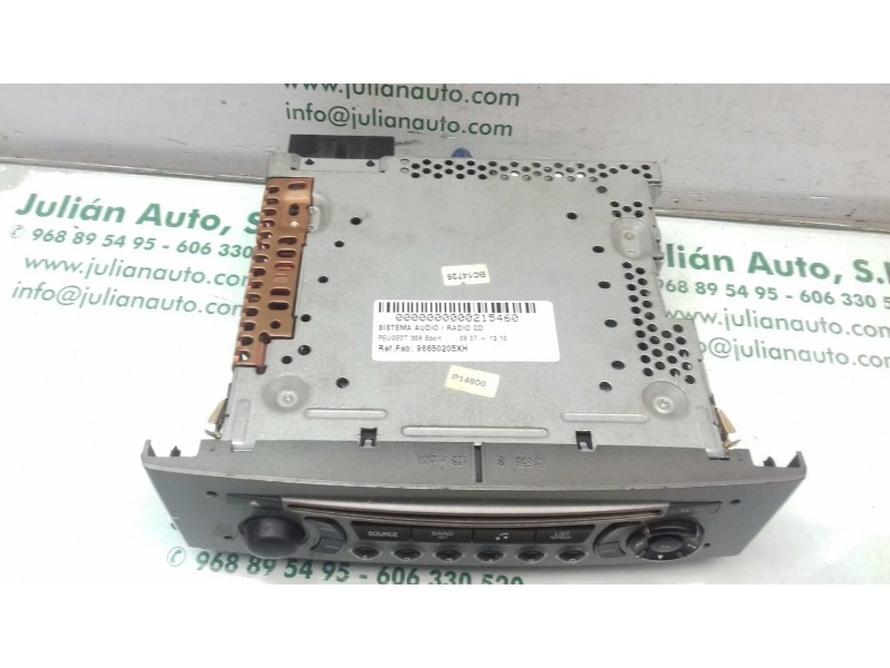 Recambio de sistema audio / radio cd para peugeot 308 sport referencia OEM IAM 96650205XH A2C53287223 SIEMENS VDO