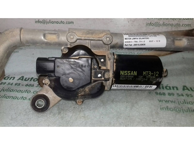 Recambio de motor limpia delantero para nissan x-trail (t31) le referencia OEM IAM 28810JG40A MT312 