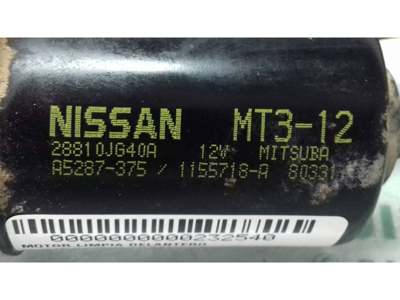 Recambio de motor limpia delantero para nissan x-trail (t31) le referencia OEM IAM 28810JG40A MT312 