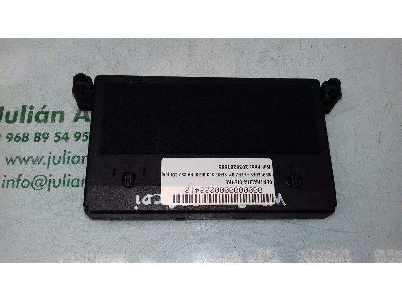 Recambio de centralita cierre para mercedes-benz clase c (w203) berlina 220 cdi (la) (203.008) referencia OEM IAM 2038201585 000