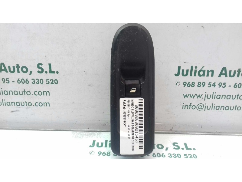 Recambio de mando elevalunas delantero derecho para peugeot 308 sport referencia OEM IAM 96565184XT 53269801 11688