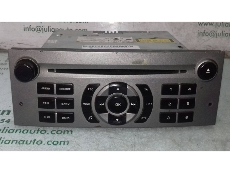 Recambio de sistema audio / radio cd para peugeot 407 sw premium referencia OEM IAM 9646871777 7643141392 BLACKPUNKT