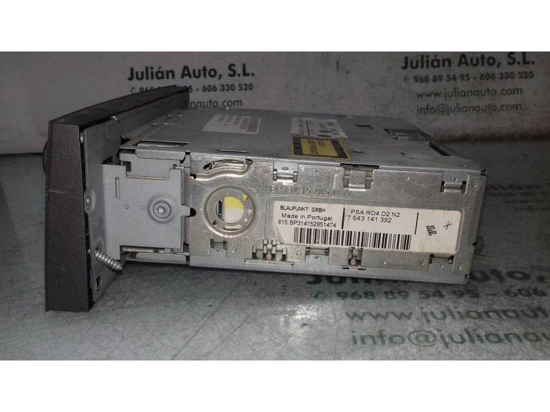 Recambio de sistema audio / radio cd para peugeot 407 sw premium referencia OEM IAM 9646871777 7643141392 BLACKPUNKT
