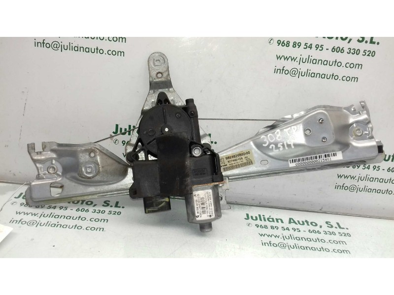 Recambio de elevalunas trasero derecho para peugeot 308 sport referencia OEM IAM 9659826680 9659834780 ELECTRICO
