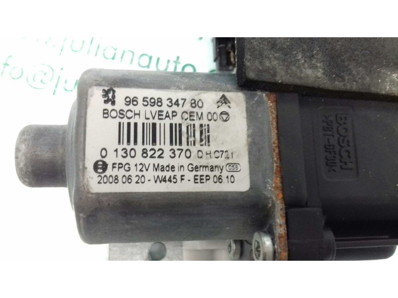 Recambio de elevalunas trasero derecho para peugeot 308 sport referencia OEM IAM 9659826680 9659834780 ELECTRICO