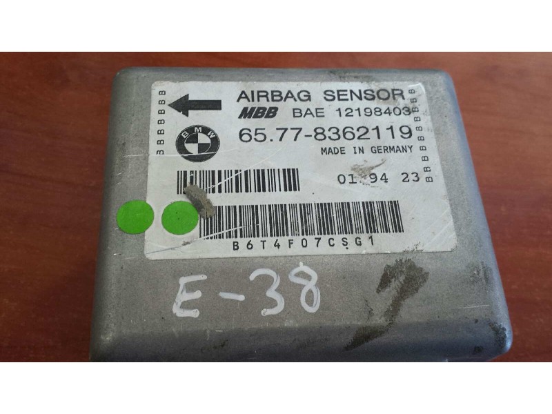 Recambio de centralita airbag para bmw serie 7 (e38) 740i referencia OEM IAM 65.77-8362119 12198403 