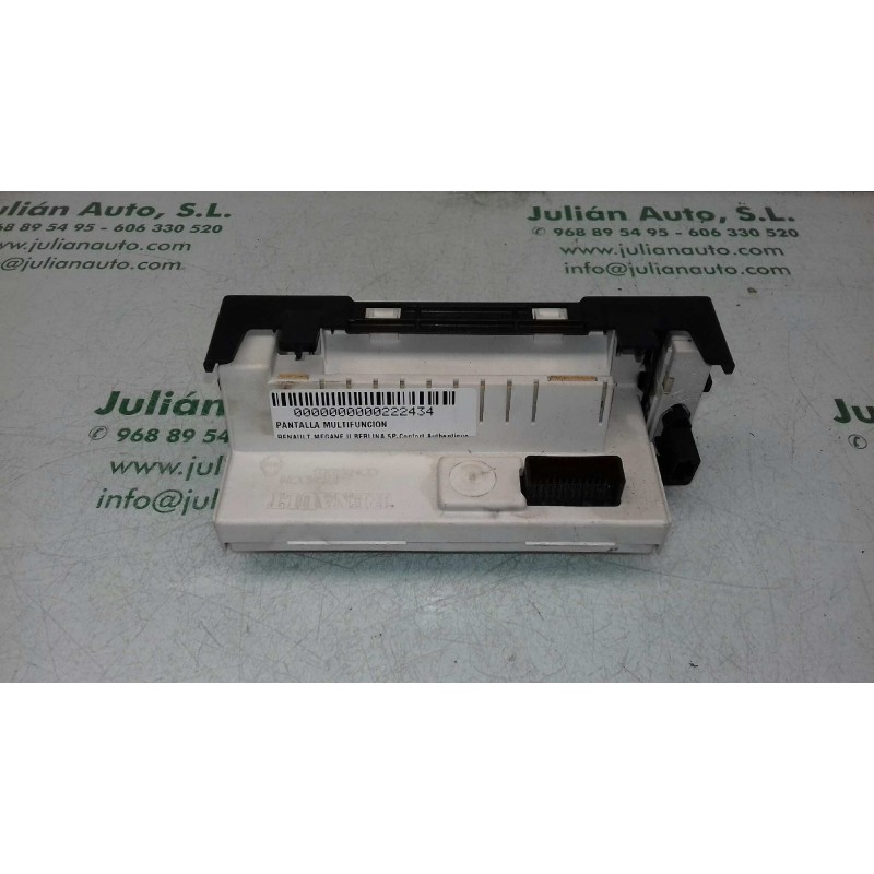 Recambio de pantalla multifuncion para renault megane ii berlina 5p confort authentique referencia OEM IAM 8200290542C NS5277880