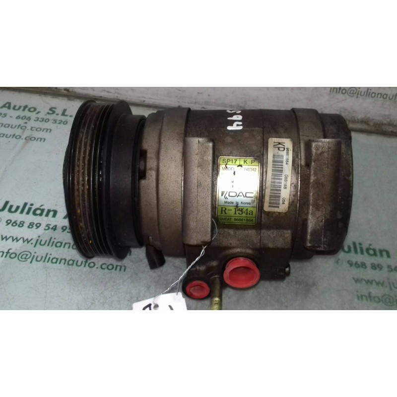Recambio de compresor aire acondicionado para chevrolet captiva 2.0 vcdi ls referencia OEM IAM 96861884 SP17KP DAC