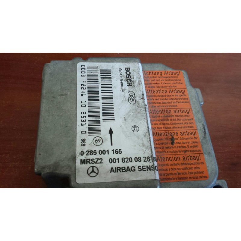 Recambio de centralita airbag para mercedes-benz clase c (w202) berlina 180 (202.018) referencia OEM IAM 0285001165 0018200826(0