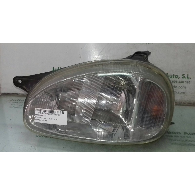 Recambio de faro izquierdo para opel corsa b eco referencia OEM IAM 085132  VALEO