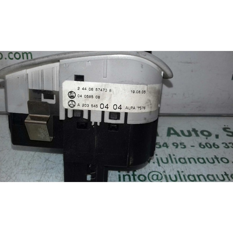Recambio de mando luces para mercedes-benz clase c (w203) berlina 220 cdi (la) (203.008) referencia OEM IAM A2035450404 04058508