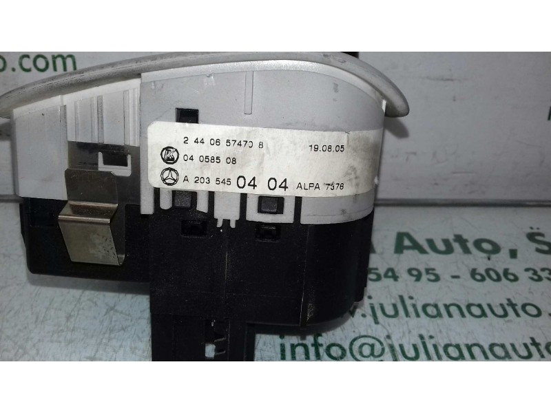 Recambio de mando luces para mercedes-benz clase c (w203) berlina 220 cdi (la) (203.008) referencia OEM IAM A2035450404 04058508