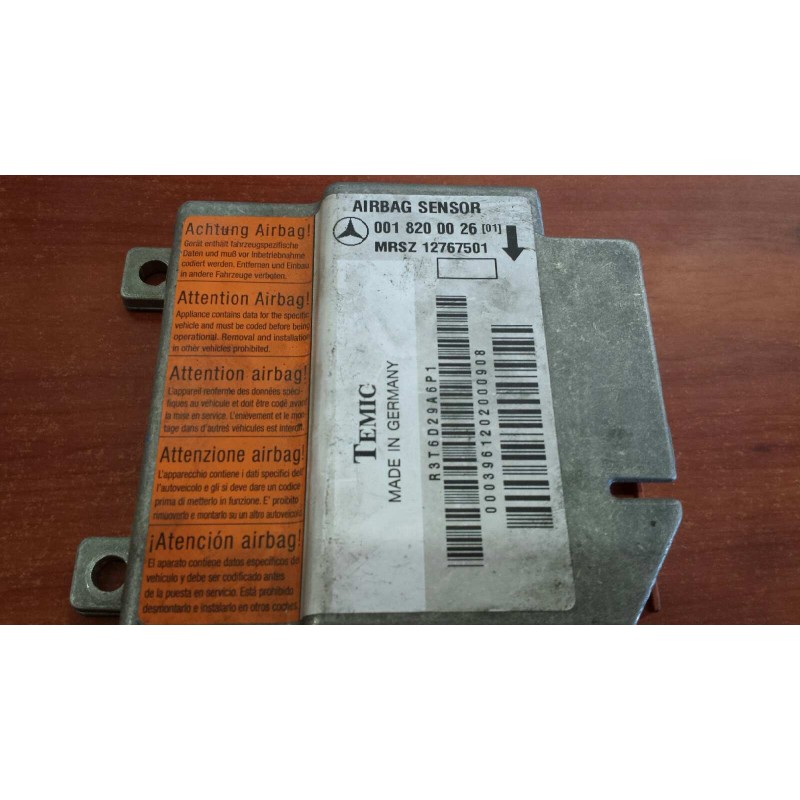 Recambio de centralita airbag para mercedes-benz clase e (w210) berlina 280 (210.053) referencia OEM IAM 00182000026 MRSZ1276750