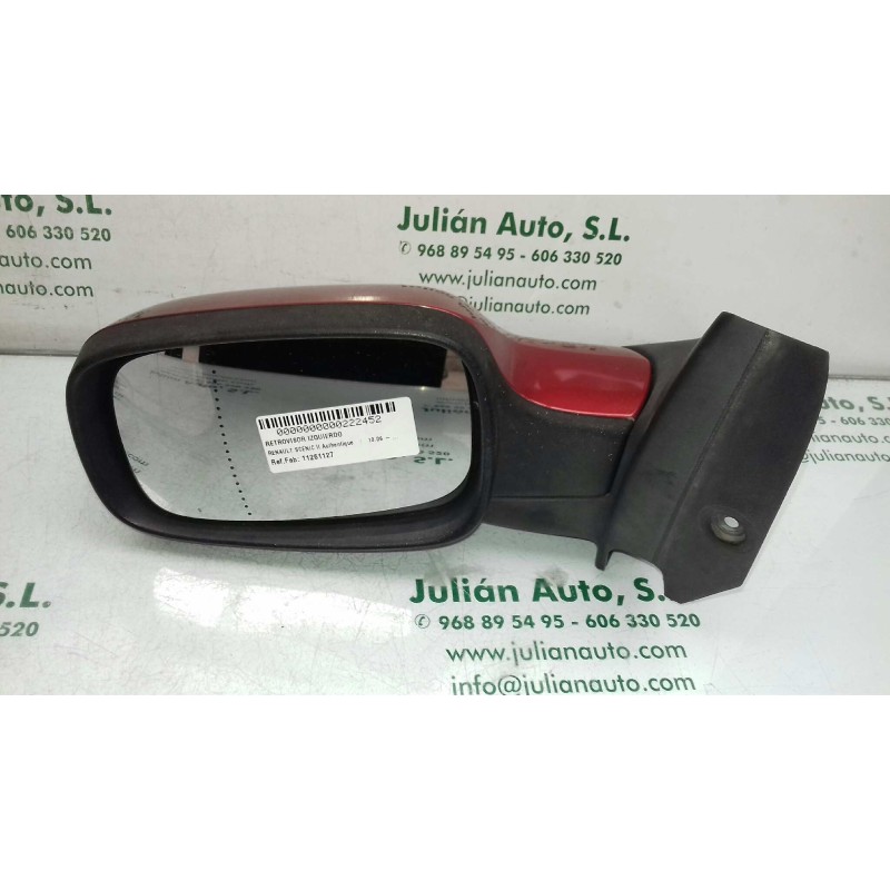 Recambio de retrovisor izquierdo para renault scenic ii authentique referencia OEM IAM 11261127 5 PINES ELECTRICO