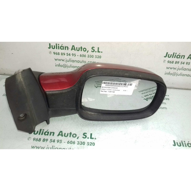 Recambio de retrovisor derecho para renault scenic ii authentique referencia OEM IAM 11281129 2 + 5 PINES ELECTRICO