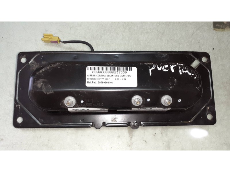 Recambio de airbag cortina delantero izquierdo para porsche 911 (typ 996) referencia OEM IAM 99680309100 09111010733418 