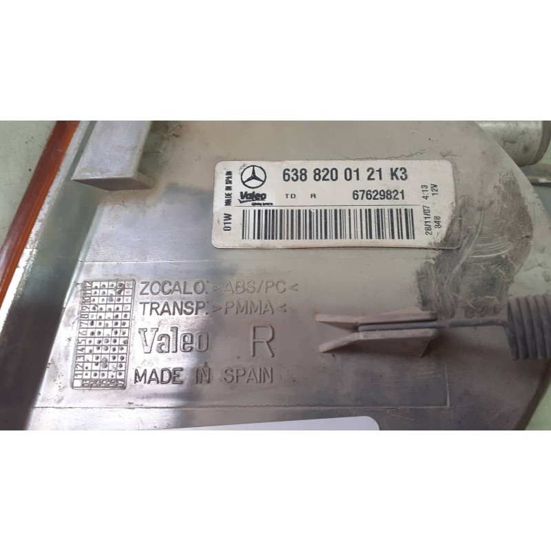 Recambio de piloto delantero derecho para mercedes-benz vito (w638) caja cerrada 110 cdi  (638.094) referencia OEM IAM 638820012