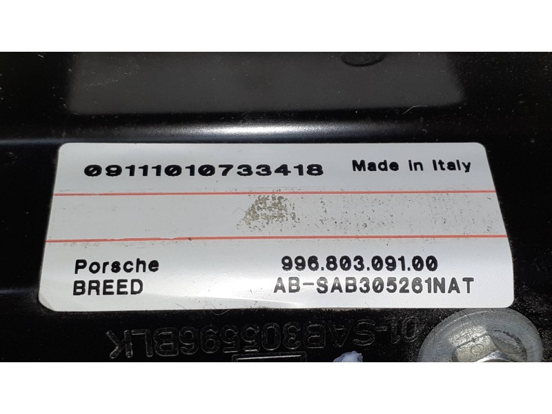 Recambio de airbag cortina delantero izquierdo para porsche 911 (typ 996) referencia OEM IAM 99680309100 09111010733418 