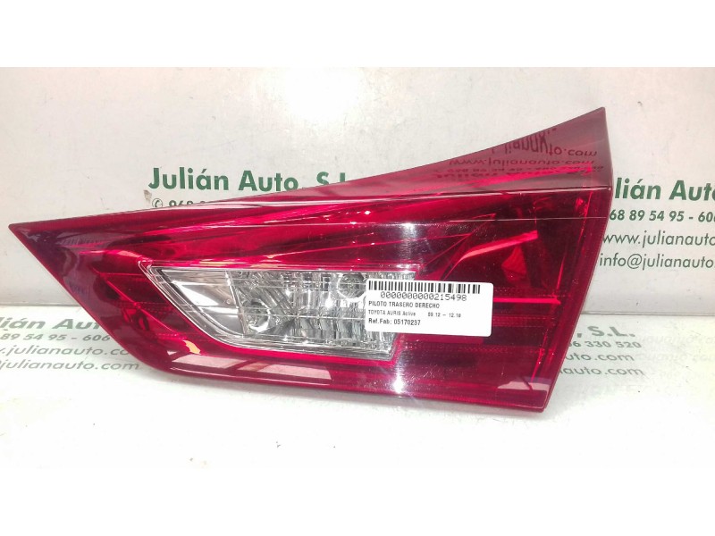 Recambio de piloto trasero derecho interior para toyota auris active referencia OEM IAM 05170237  INT - PORTON