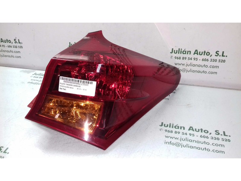 Recambio de piloto trasero derecho para toyota auris active referencia OEM IAM   EXT - ALETA